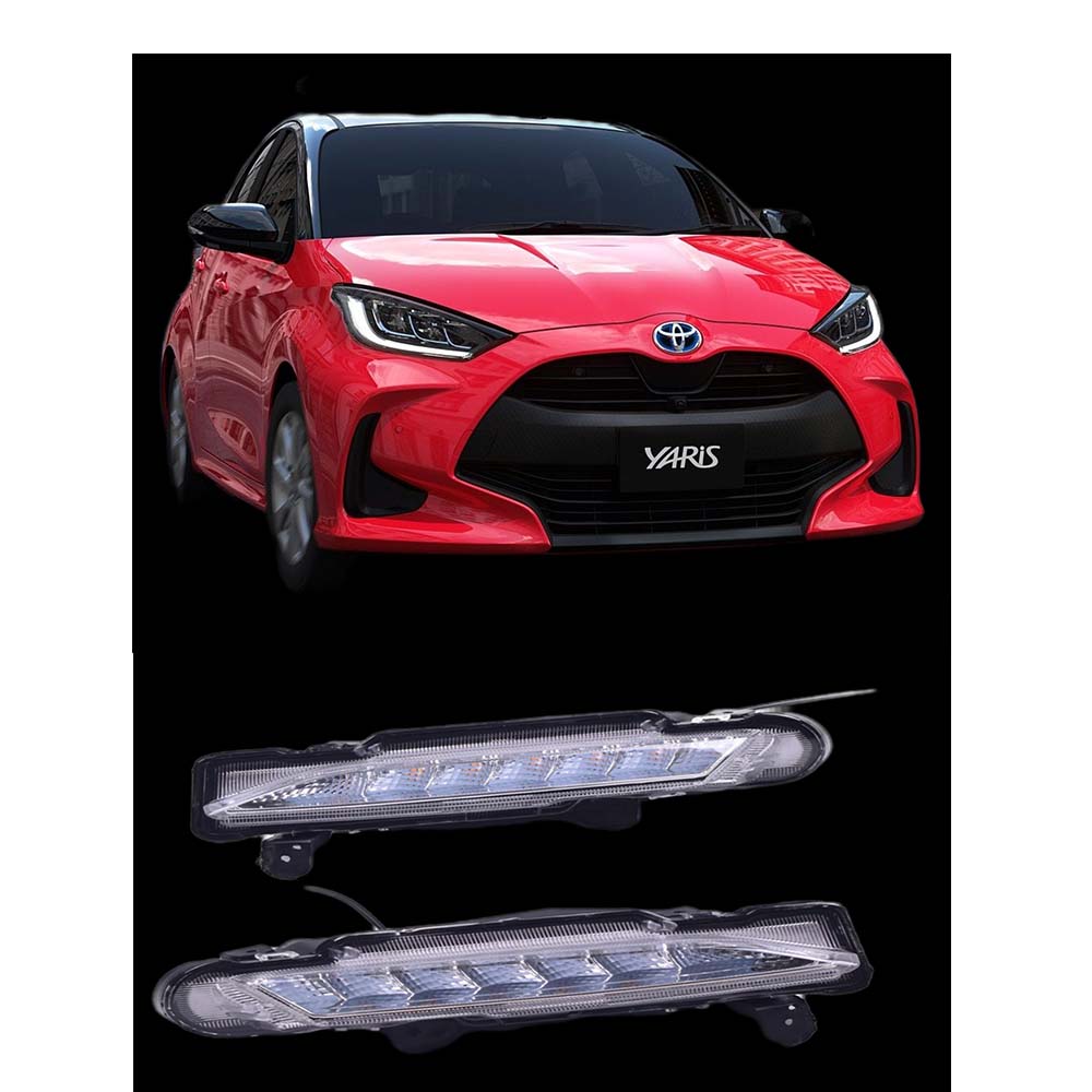 Toyota Yaris OEM Style Front Bumper Drl Light - Model 2020-2021