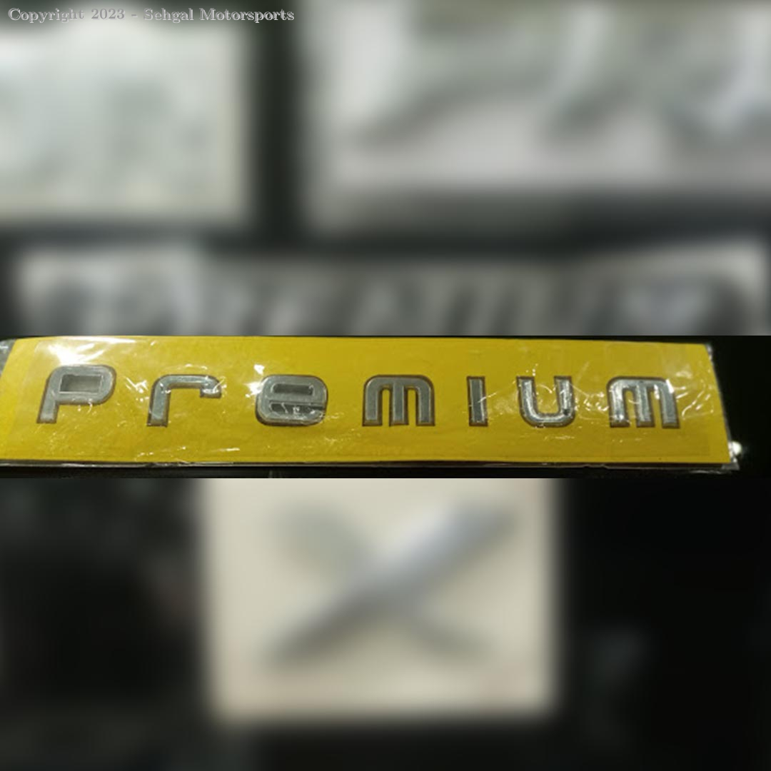 Premium Mark X Big Alphabets (Chrome)