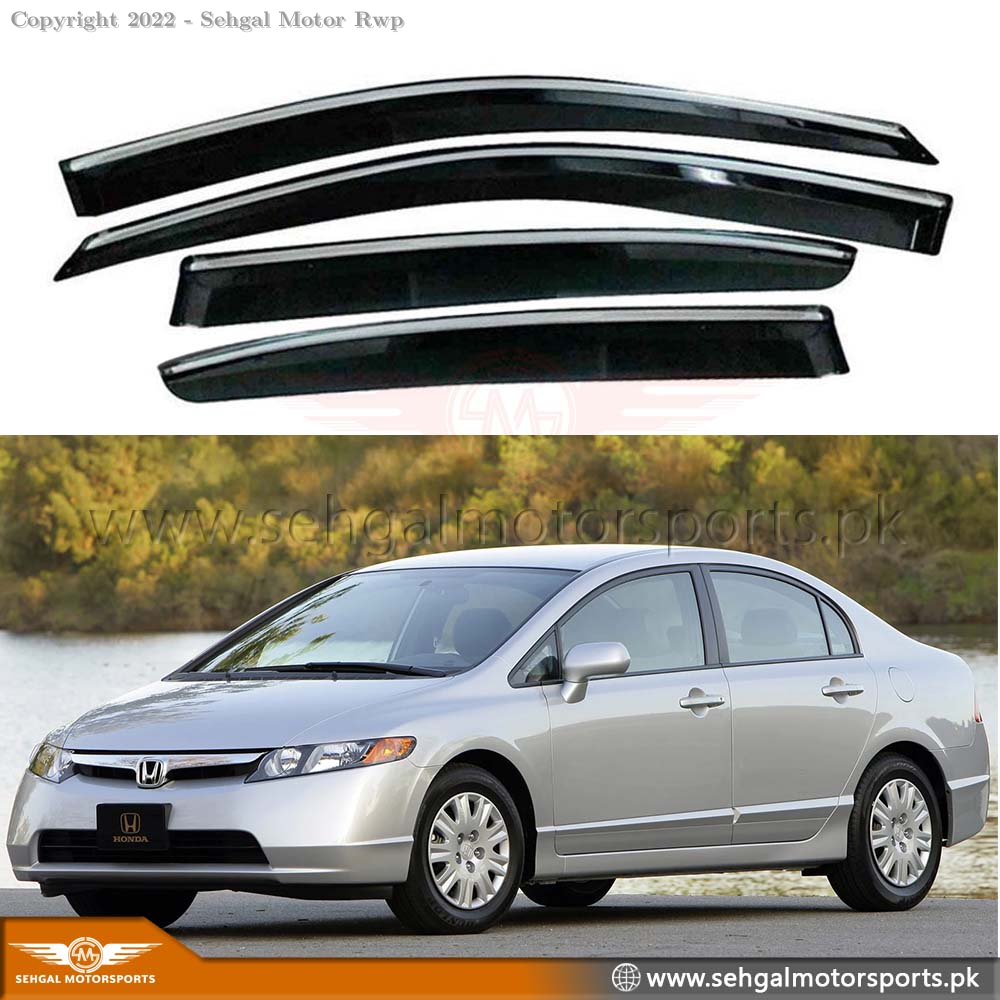 Honda Civic Air Press/Sunvisor With Chrome Model 2006-2011