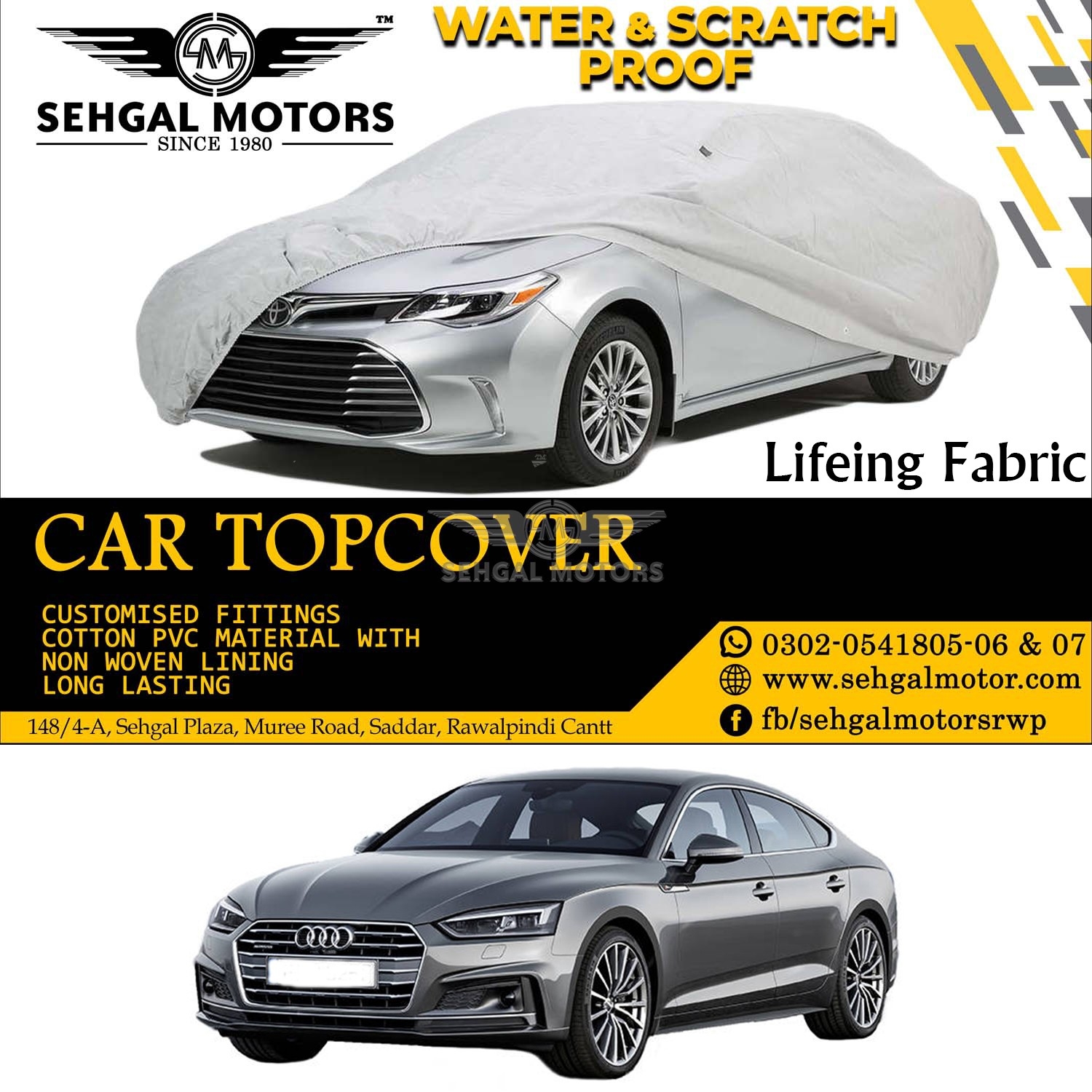 Audi A5 Top Cover Lifeing Fabric Model 2007-2016