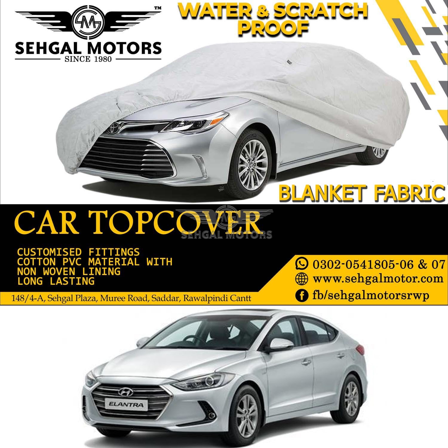 Hyundai Sonata Top Cover Blanket Fabric Model 2021-2022