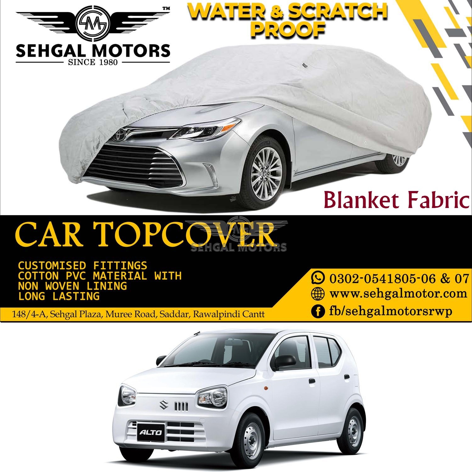 Suzuki Alto Top Cover Blanket Fabric Model 2019-2021