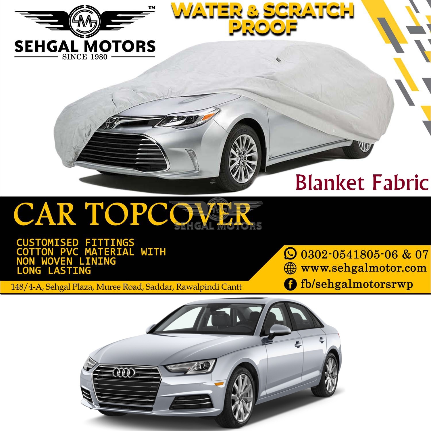Audi A4 Top Cover Blanket Fabric Modle 2008-2016