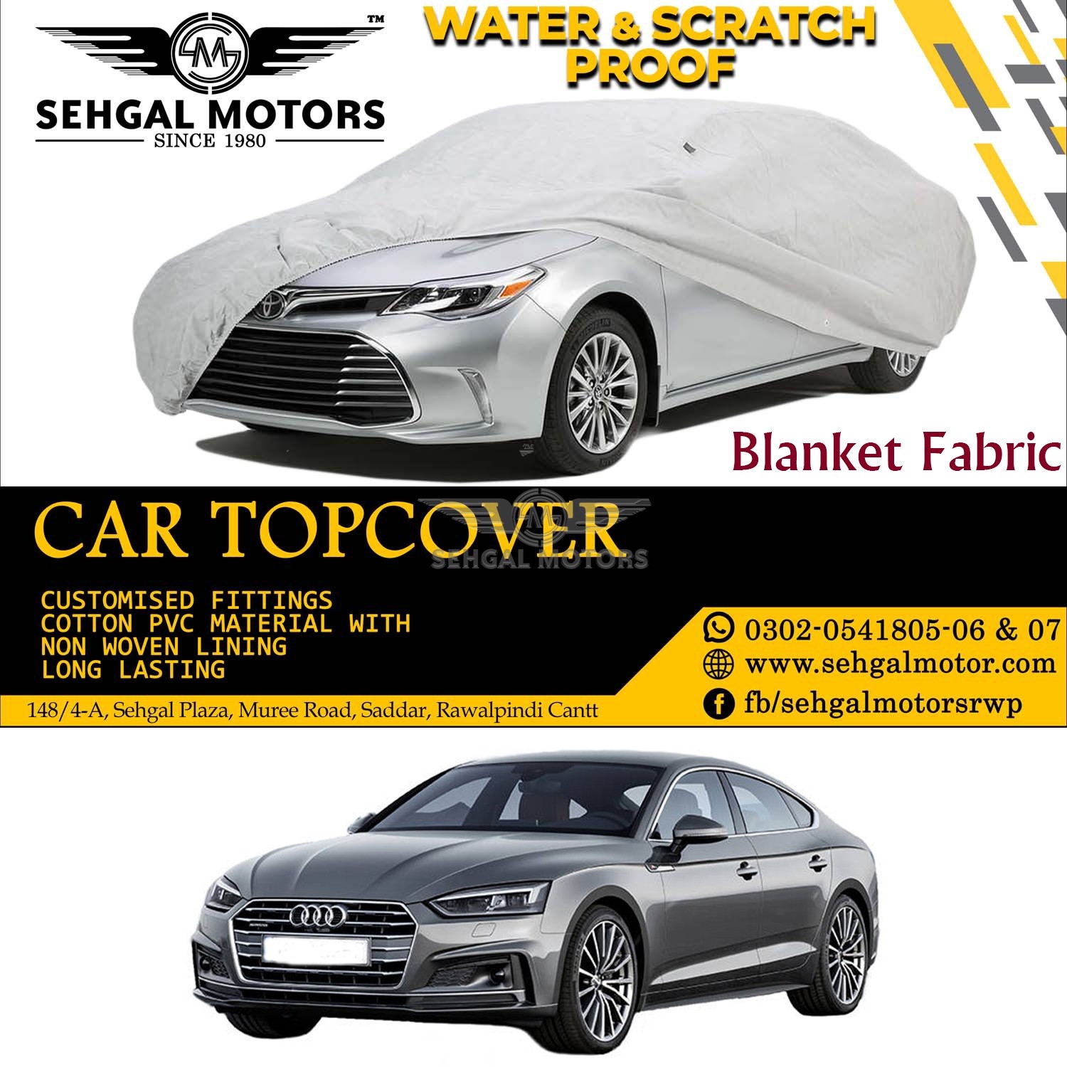 Audi A5 Top Cover Blanket Fabric Modle 2007-2016