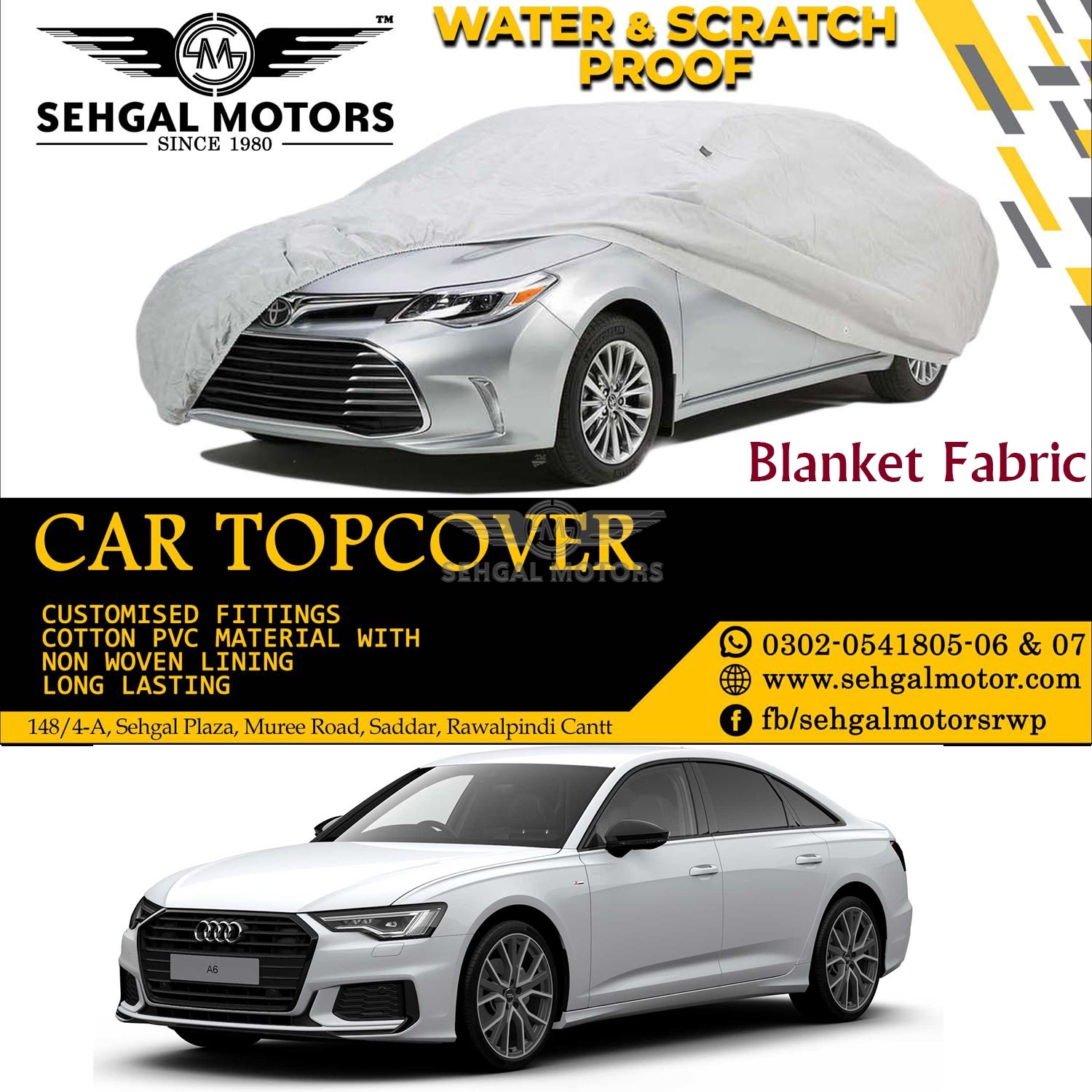 Audi A6 Top Cover Blanket Fabric Modle 2011-2018