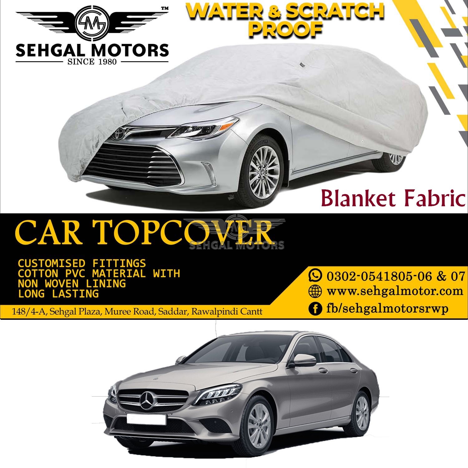 MERCEDES C-200 Top Cover Blanket Fabric Model 2001