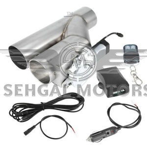 Electric Cut off exhaust valve 12v Kit