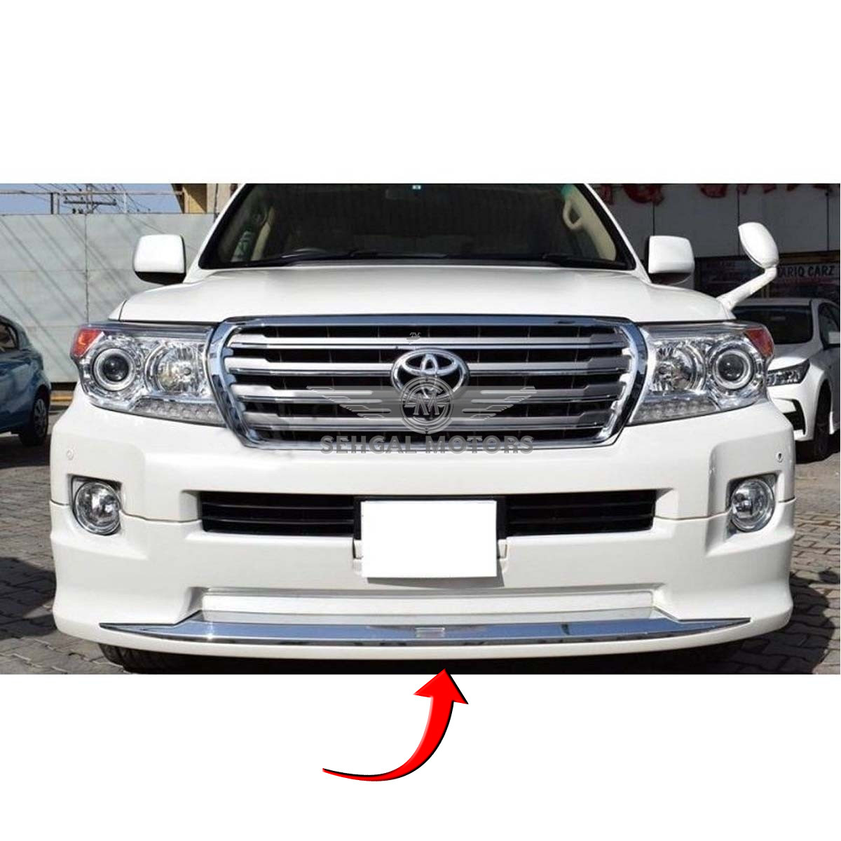 Toyota Land Cruiser FJ200 Front Body Kit / Lip Modellista (White) 2012-2014 Taiwan