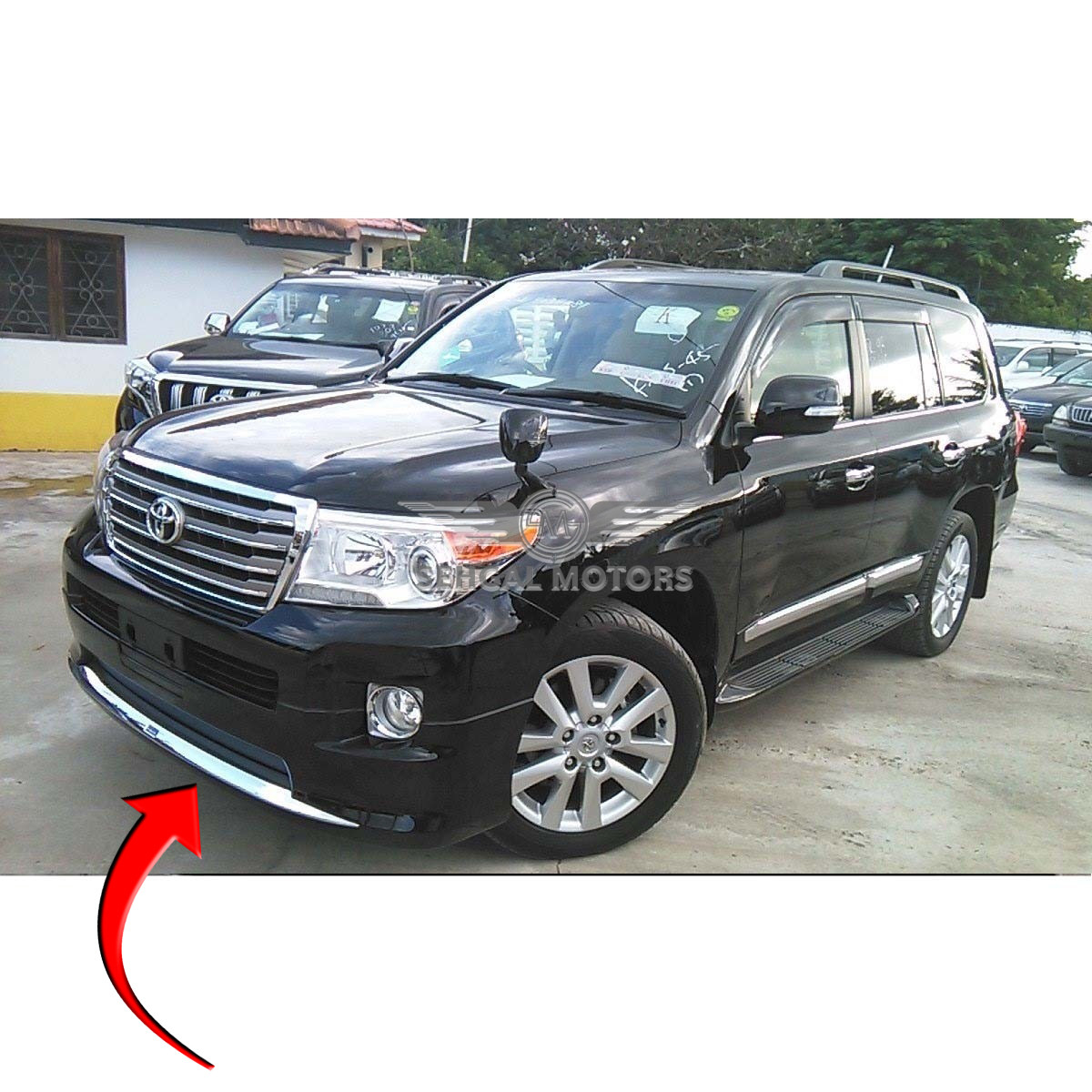 Toyota Land Cruiser FJ200 Front Body Kit / Lip Modellista (Black) 2012-2014 Taiwan