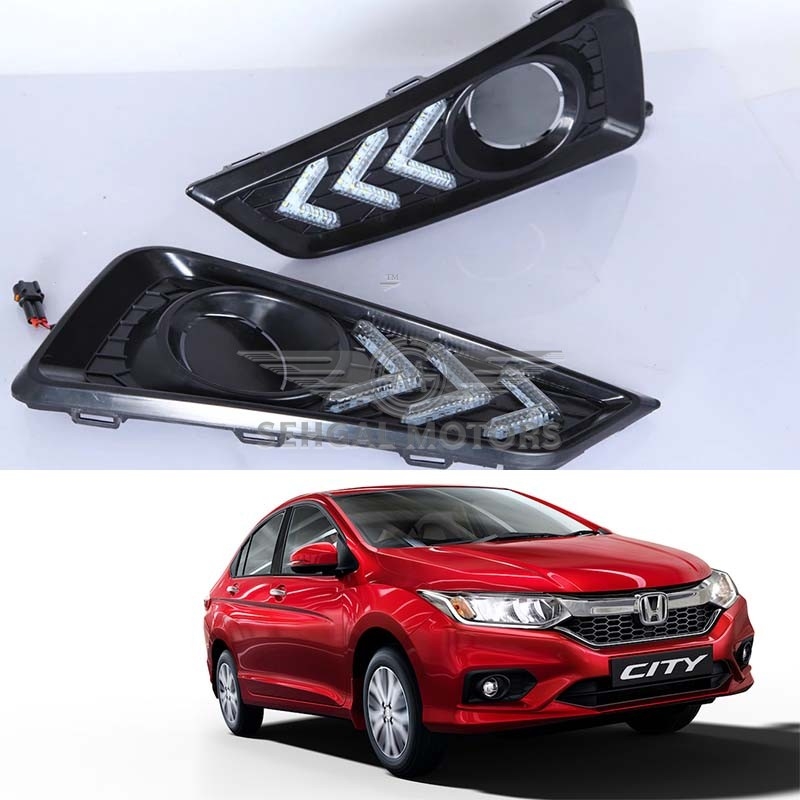 Honda City Front Bumper DRL Arrow Style Model 2021-2022