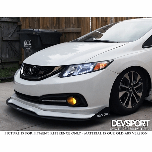 Honda Civic Front Splitter Matt Black - Model 2016-2021