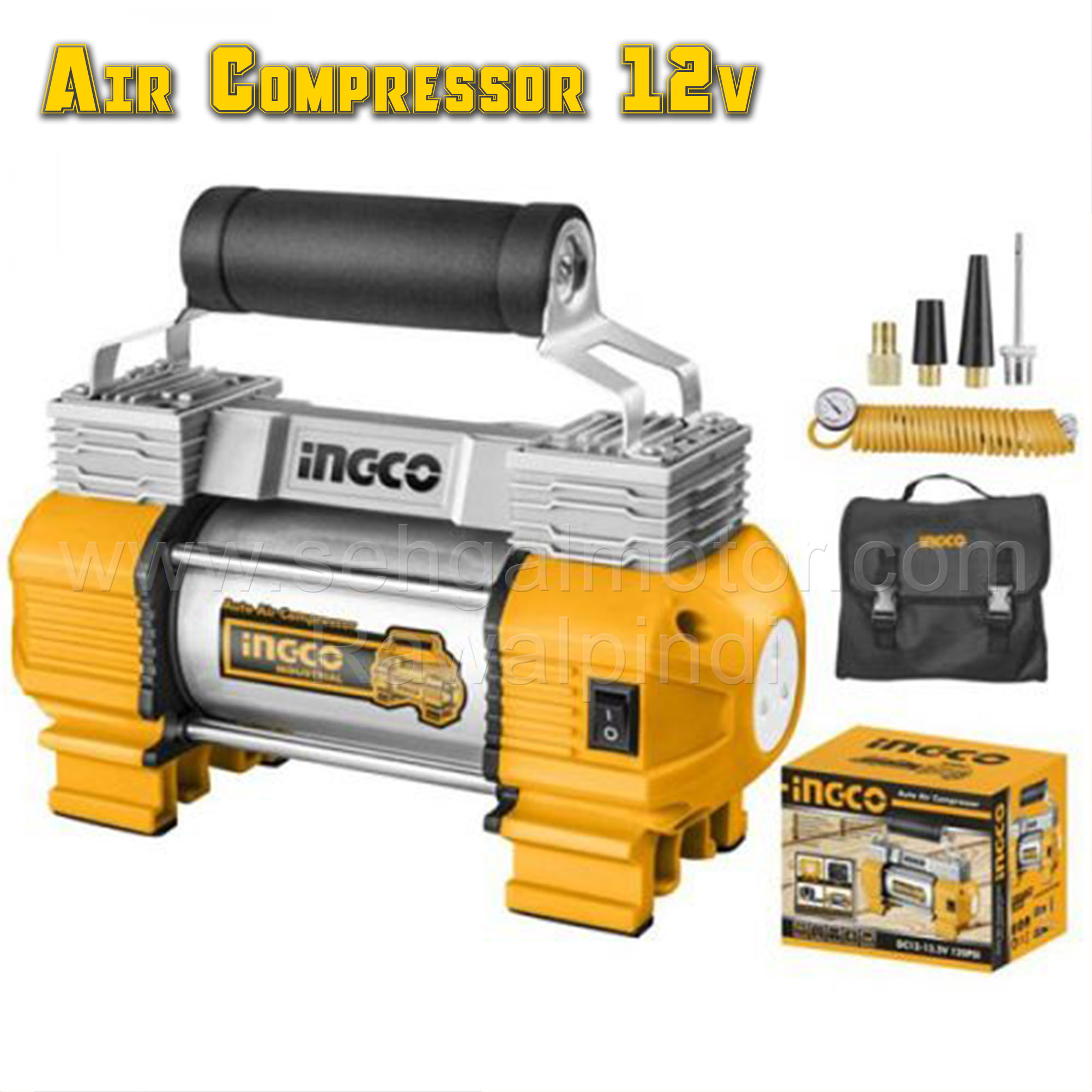 INGCO AIR COMPRESSOR 100LR 3HP