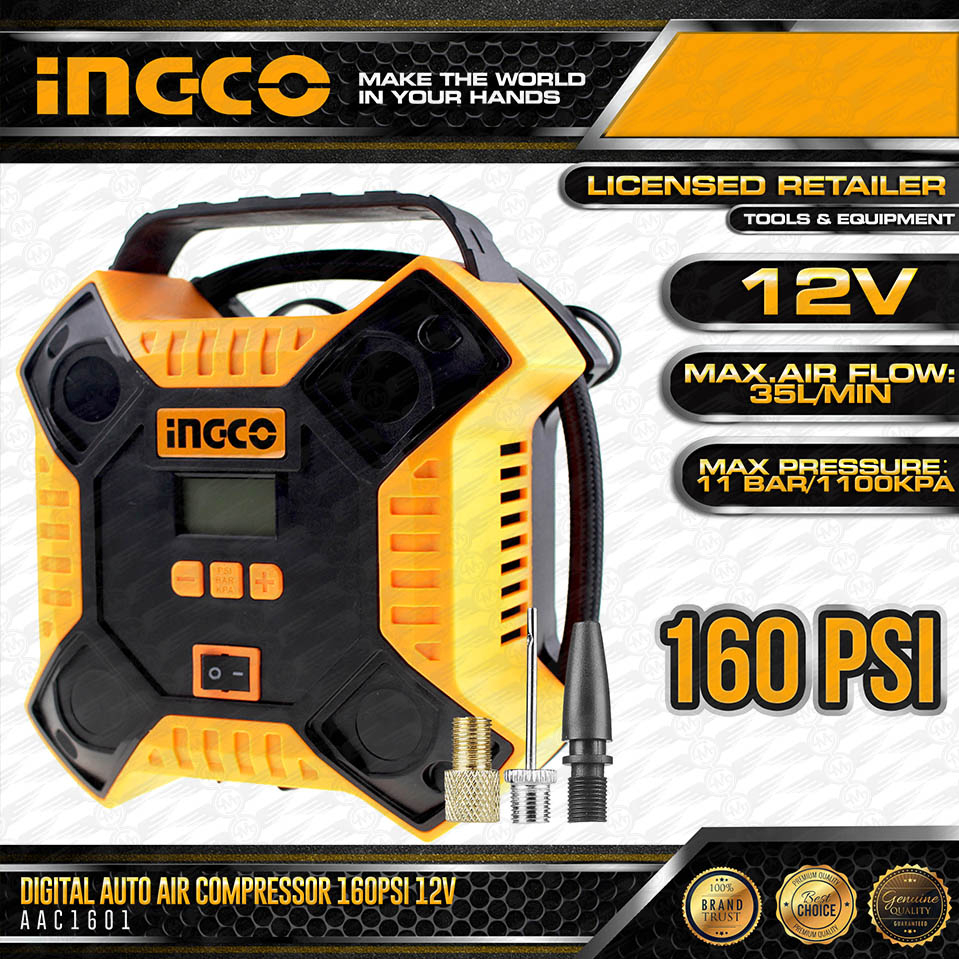 INGCO Digital Auto Air Compressor AAC1601