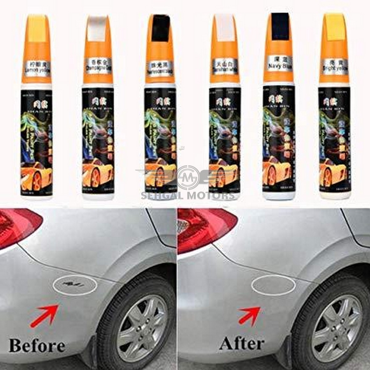 Scratch Filling Paint Color Pen Bright Silver
