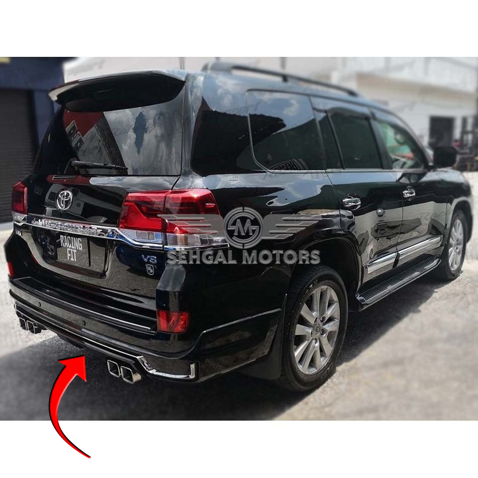 Toyota Land Cruiser FJ200 Back Body Kit / Lip Modellista Dual Exhaust (White) 2016-2021