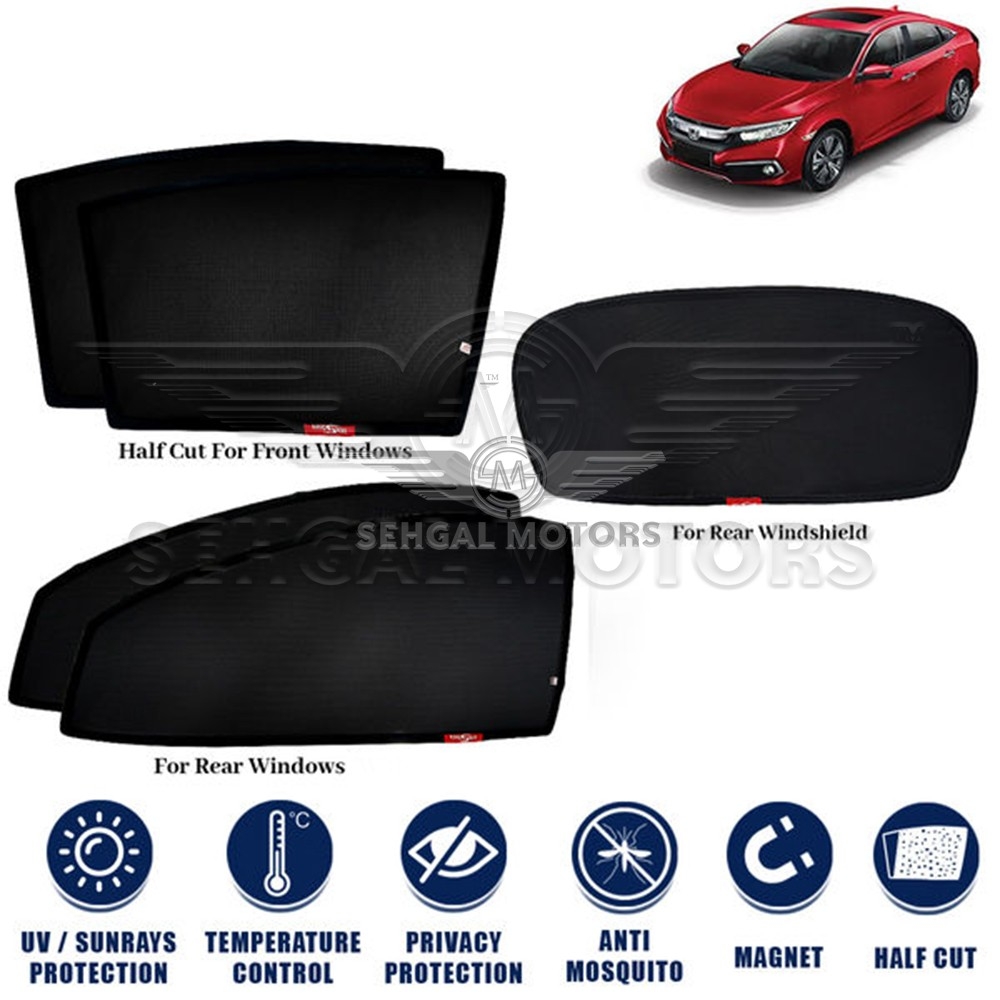Honda Civic Sunshade Model 2017 - 2020 (Double Net)
