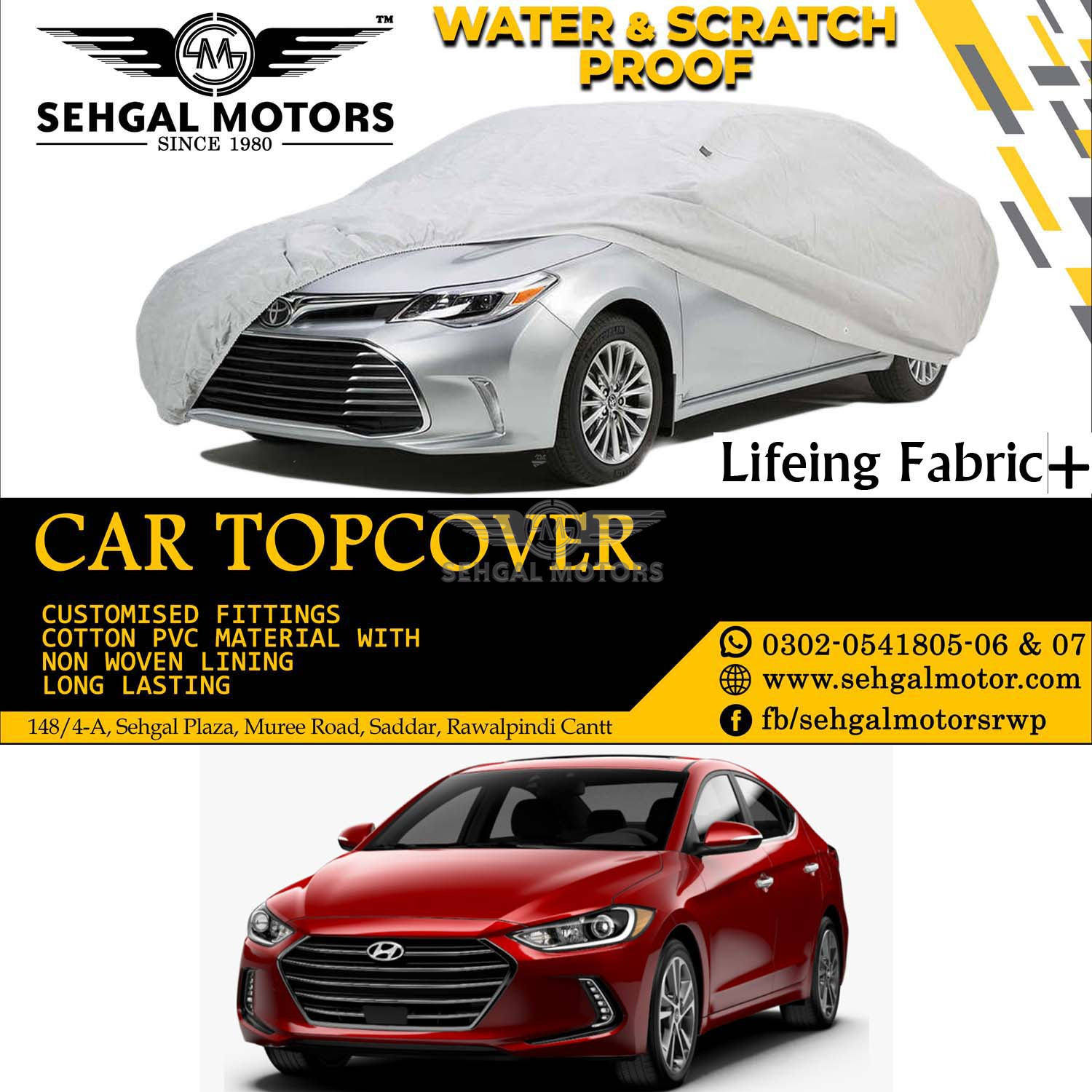Hyundai Elantra Top Cover Lifeing  Fabric Model 2020-2022
