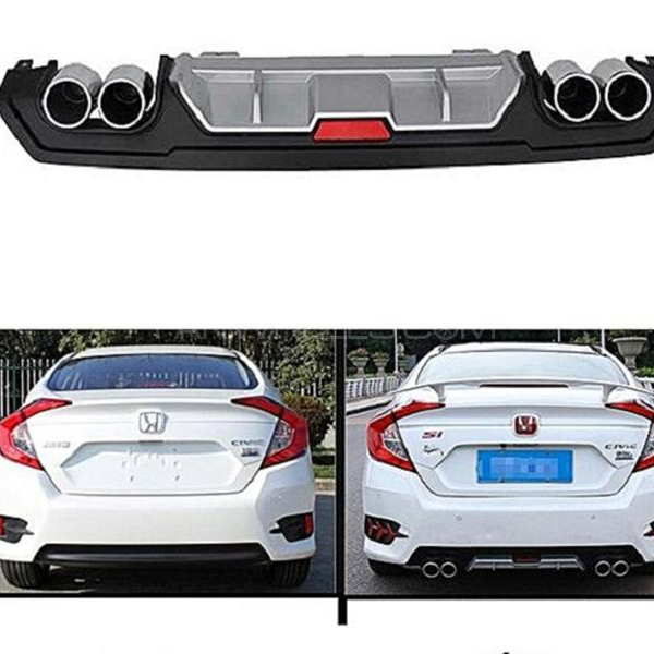 Honda Civic Back Bumper Diffuser Model 2016-2021