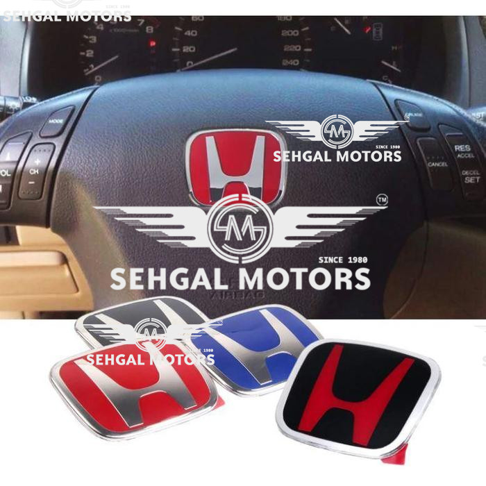 Honda Logo for Steering Black | Red | Blue