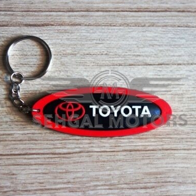 Toyota Rubber Key Chain Black & Red