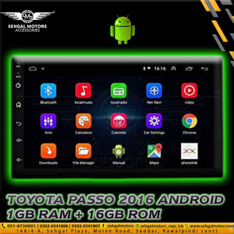 Toyota Passo Android Panel 1+16Gb Model 2013-2016