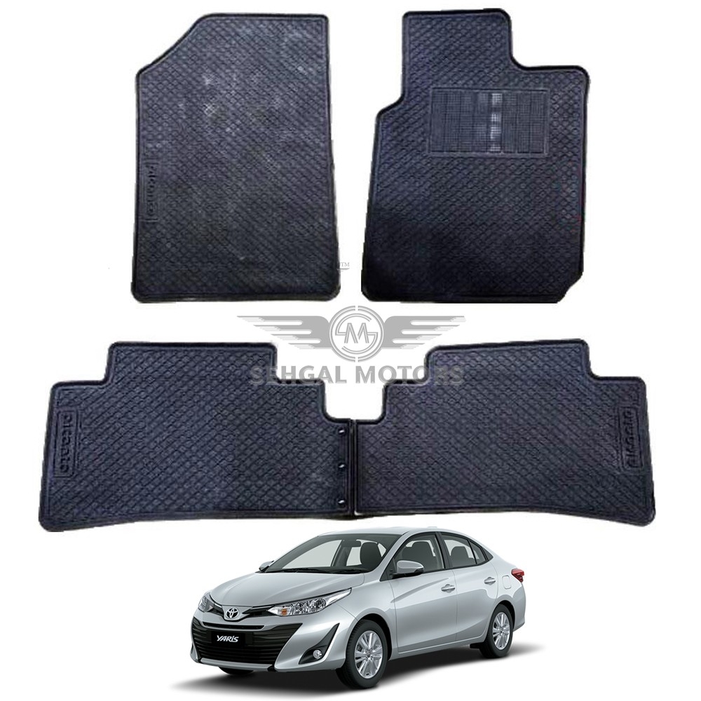 Toyota Yaris Rubber Floor Mat Famizu Black Model 2019-2021