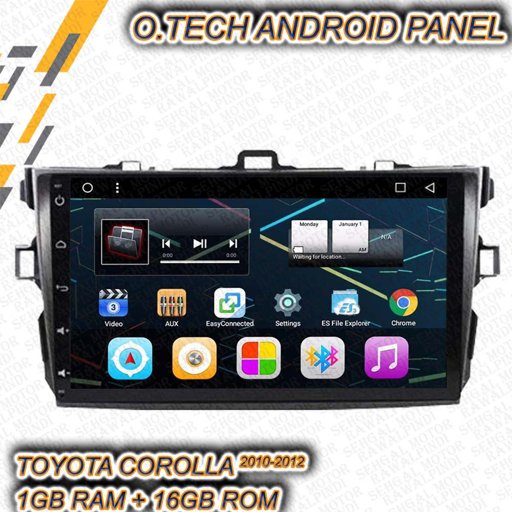 Toyota Corolla Android 1+16GB 9Inch O.Tech Model 2009-2013