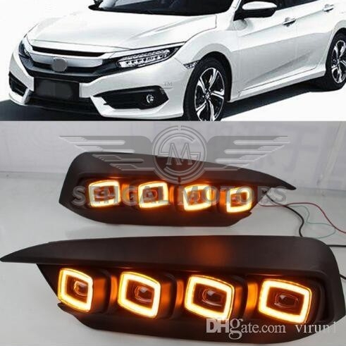 Honda Civic DRL Cover Bugatti Style - V1 Model 2017-2021