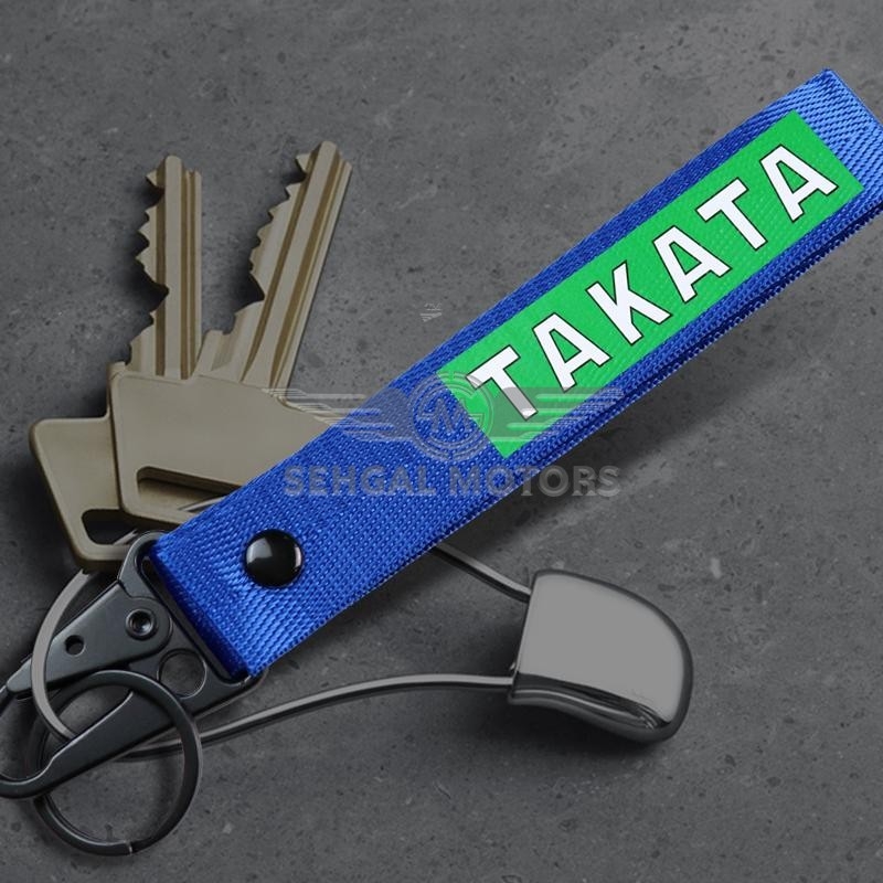 Takata Ribbon Key Chain - Blue