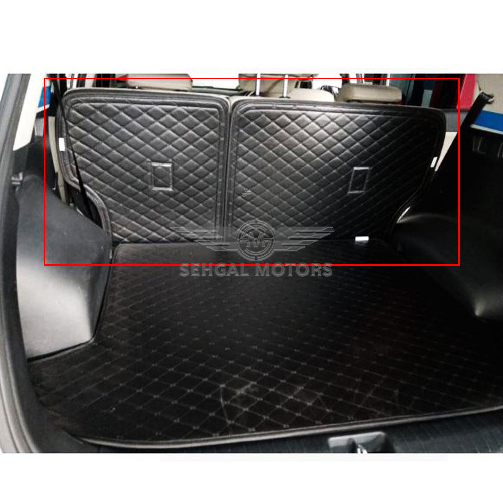 Kia Sorento 7D Back Seat Eco MAT Black with Black Stitch 2 Pcs Model 2021-2022