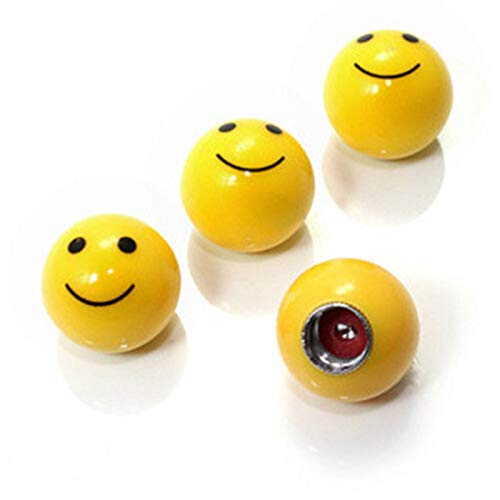 Smiley Tyre Air Nozzle Caps