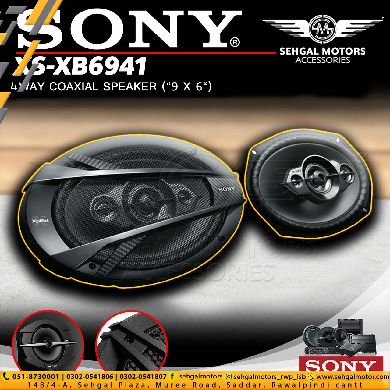 Sony 6941 Speaker 6x9Inc (Lz Sd)