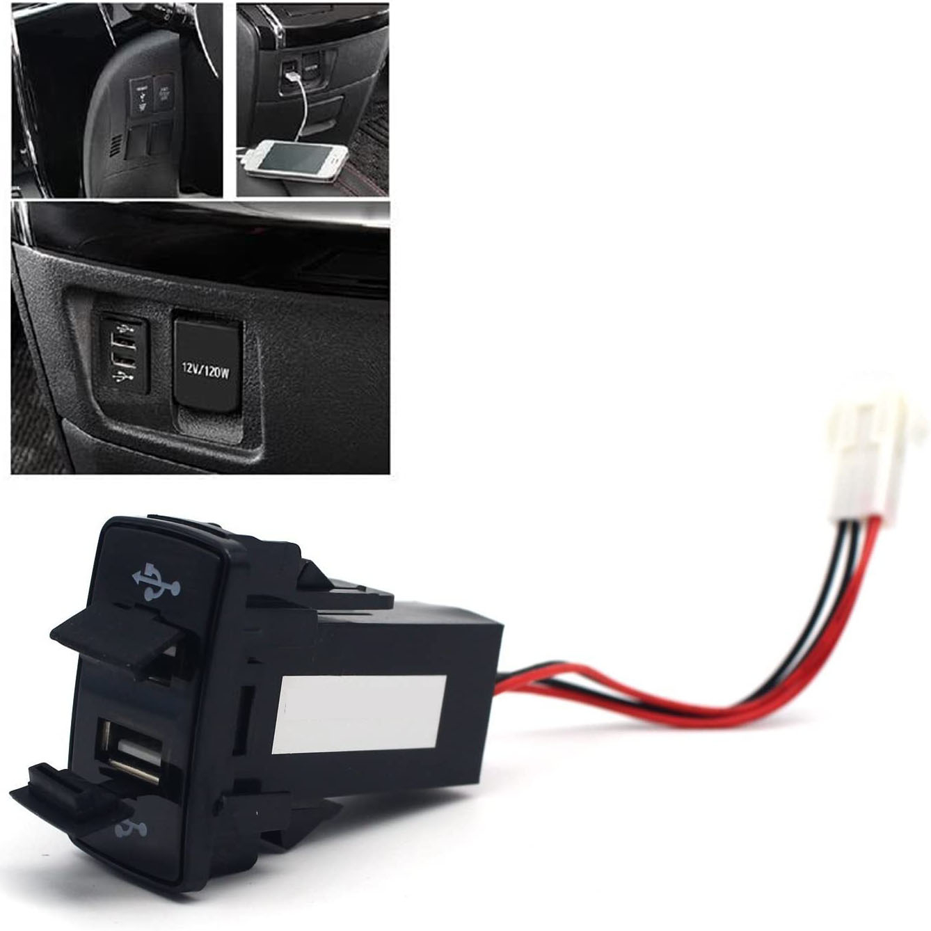Dual USB Socket OEM  Car Dashboard