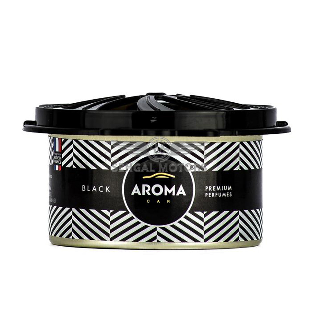 Aroma Car Freshener Organic Can Prestige Series Black