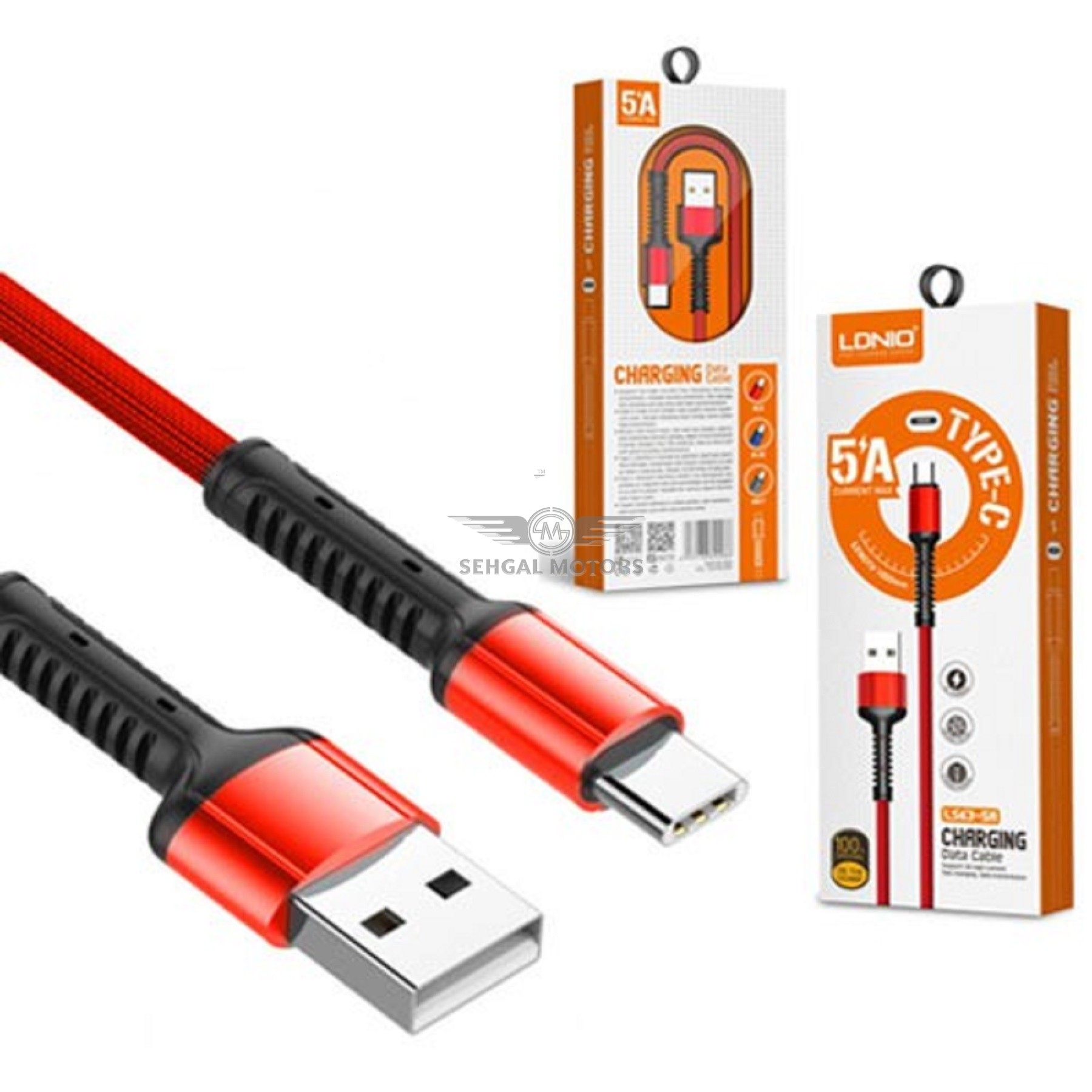 Ldnio Mobile Data Cable Type C 2M Length LS63-GA Grey Red Box