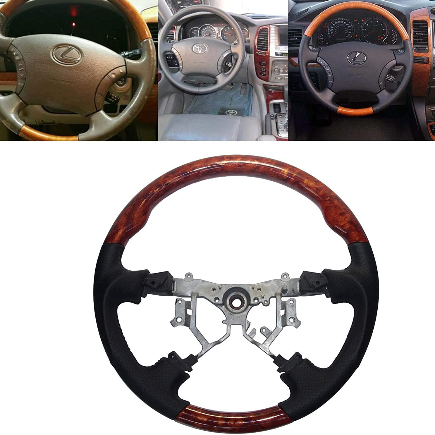 Toyota Prado Wooden Steering Wheel Model 2009-2018