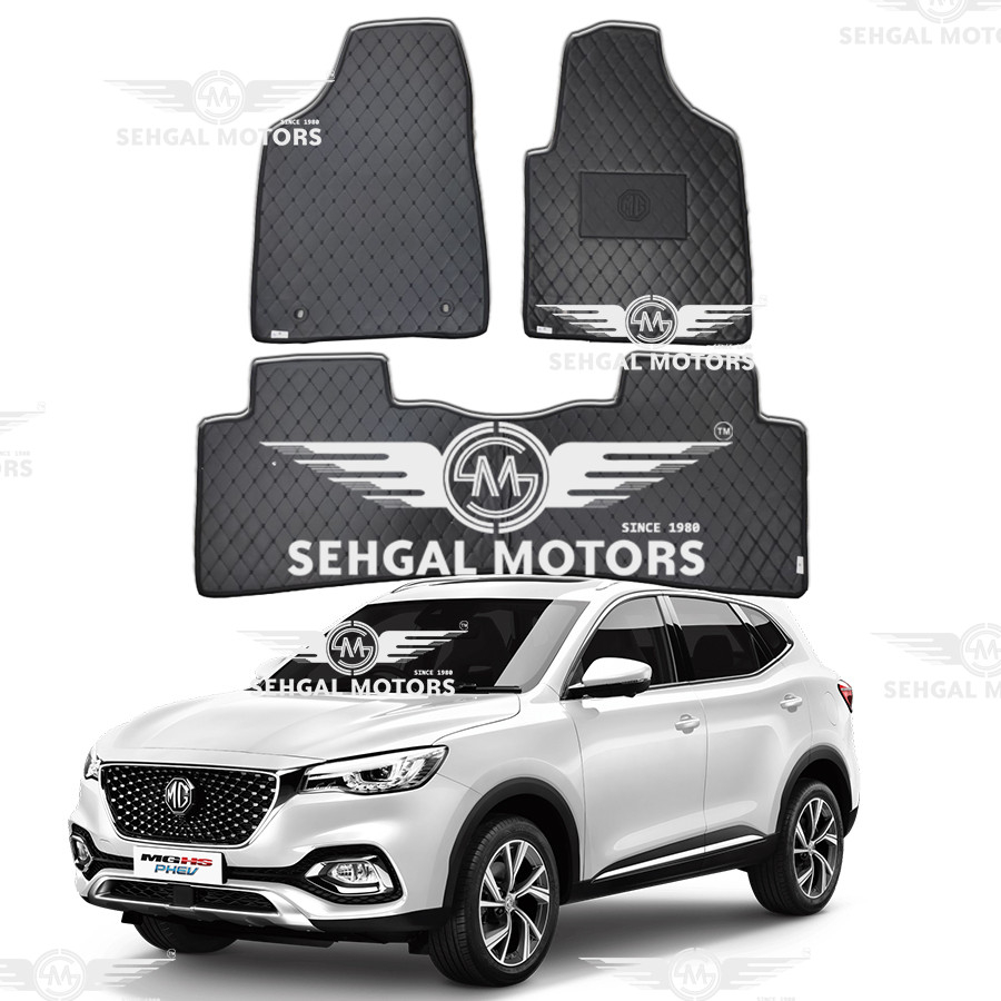 MG HS 7D Mat Floor Mat Black With Black Stitch Model 2020-2021