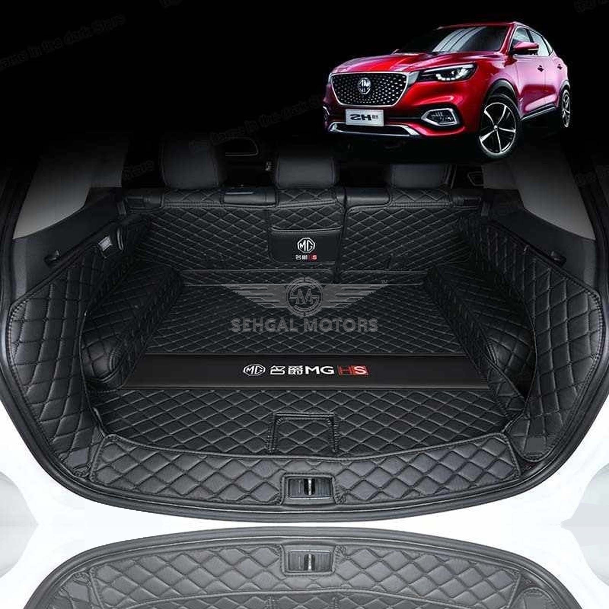 Mg Hs 7D Trunk Mat Suitcase Style Black Model 2020-2021