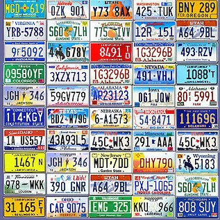 Custom Made Number Plate