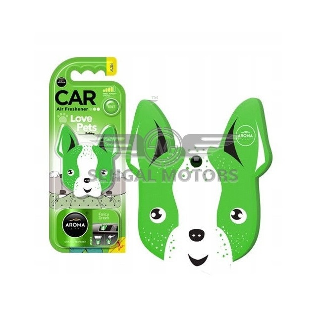 Aroma Pet Dog Hanging Crad Perfume Fancy Green