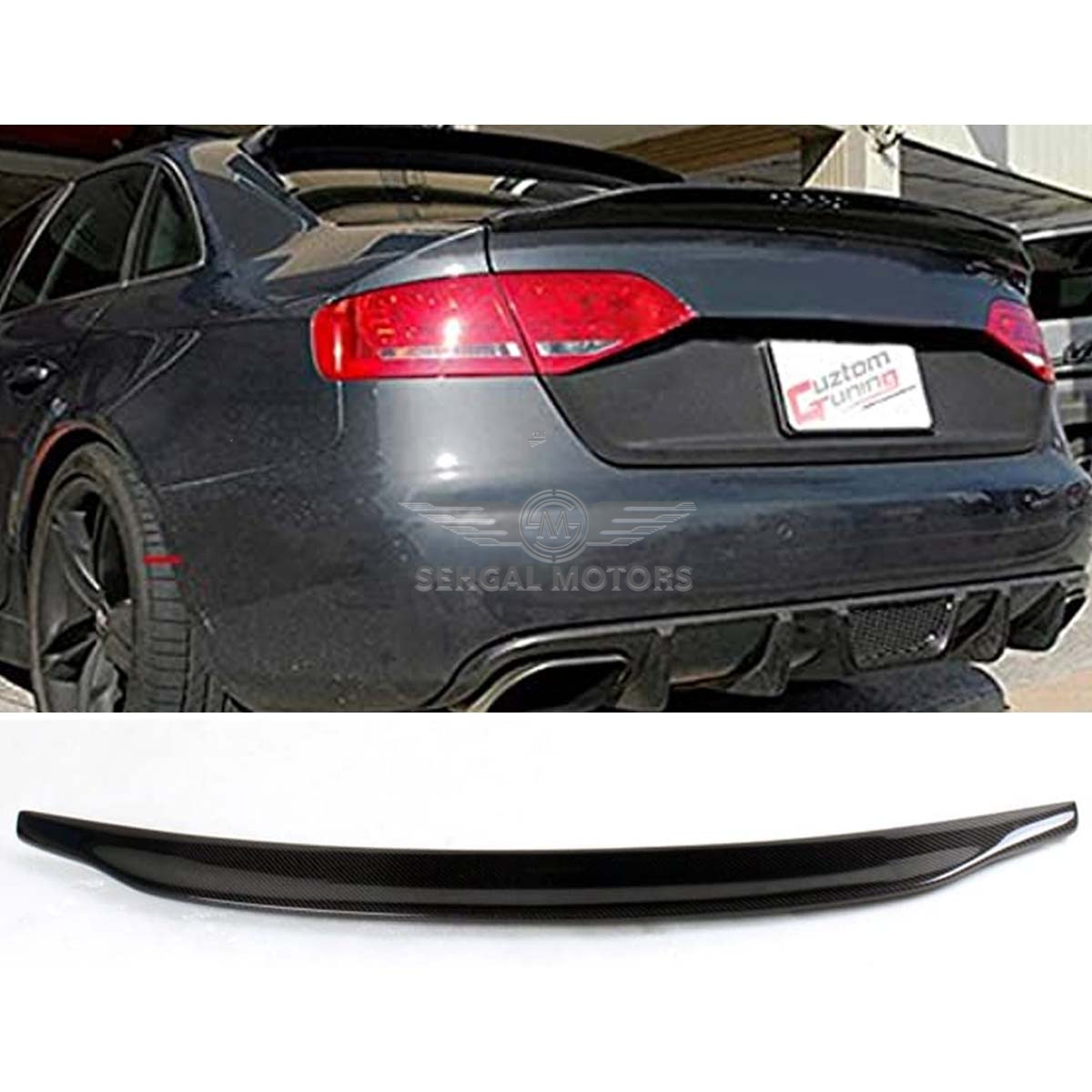 Audi A4 Trunk Spoiler Unpainted (533B-A4-13 Taiwan) Model 2008-2016