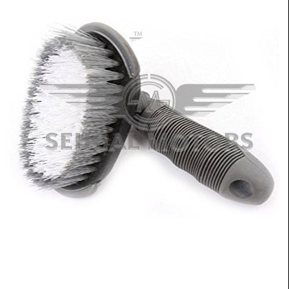 Detailing Wheel & Tyre Brush Gray & White (No-4)