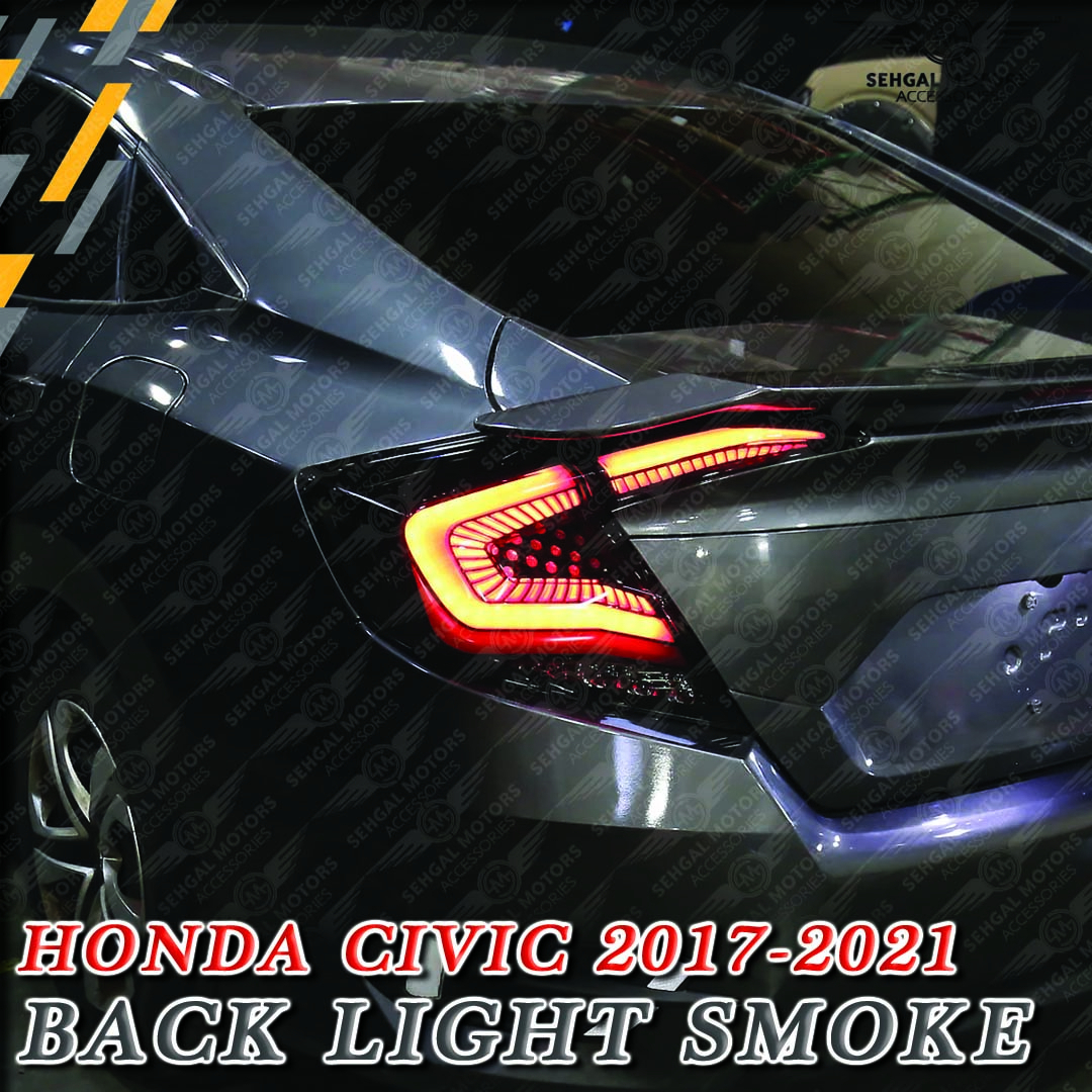 Honda Civic Back Light Snake Style Smoke Model 2017-2021