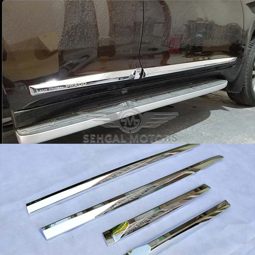 Toyota Prado Fj150 Door Molding Full Chrome Model 2009-2018