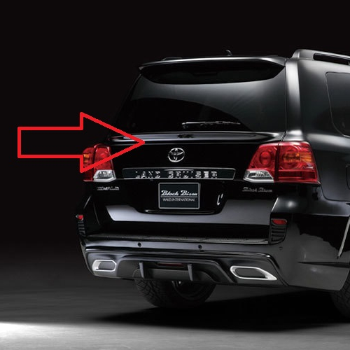 Toyota Land Cruiser Wald Style Trunk Spoiler Black - Model 2015-2021
