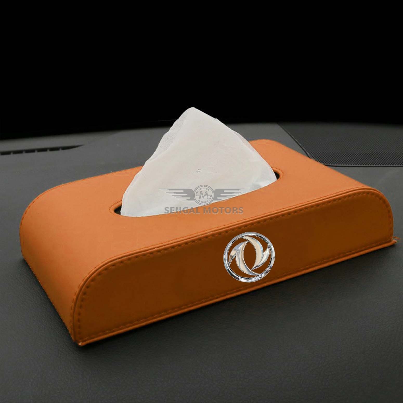 DFSK Glory Logo Car Tissue Box 5CM - Brown