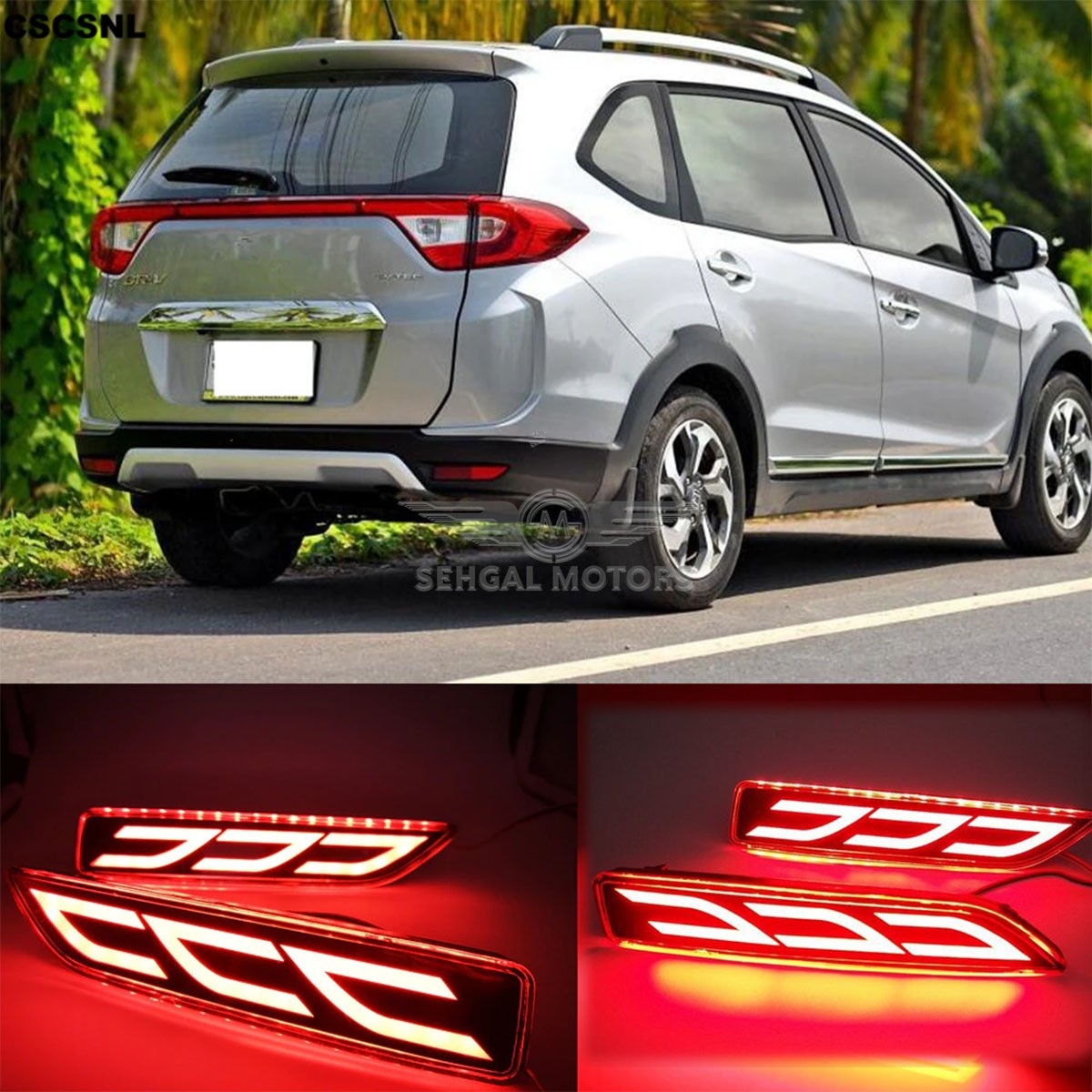 Honda BRV Back Bumper Reflector Light Lamborghini Style 2014-2018