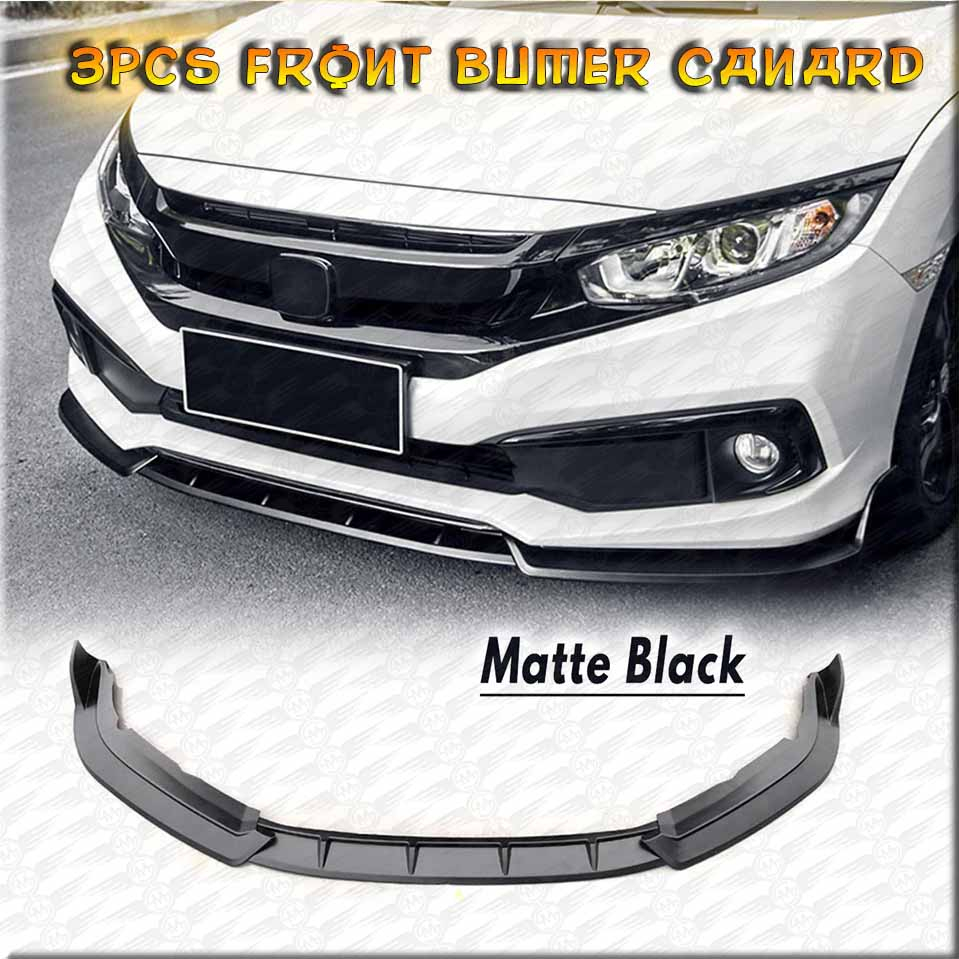 Universal Front Bumper Kinard 3pcs Mat Black