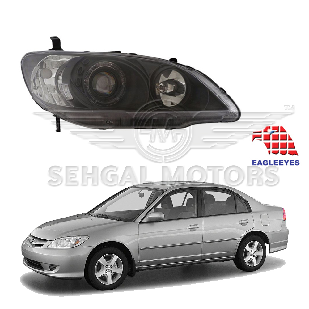 Honda Civic Head Light LED Eagle Eyes  (Taiwan) Model 2005