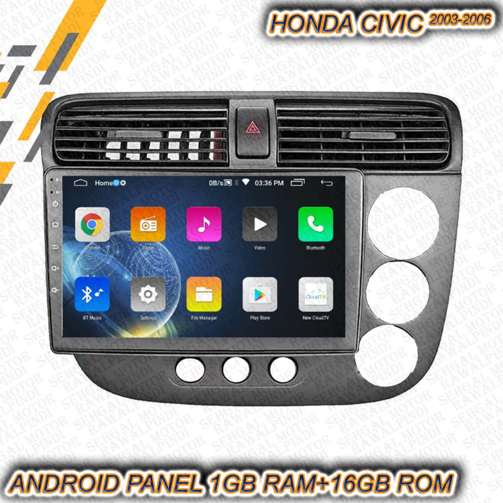 Honda Civic Android Panel 1+16GB Model 2003-2006